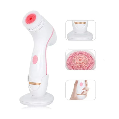 3-in-1 Electric Sonic Facial Cleansing Brush