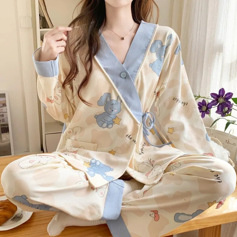 Adjustable Postpartum Menstrual & Nursing Pajamas