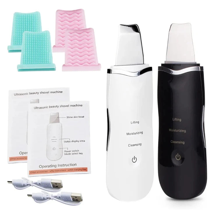 Ultrasonic Skin Scrubber Face Spatula