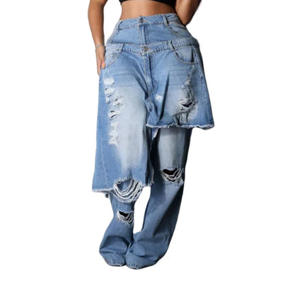 Women’s Vintage Y2K Stretch Denim Pants