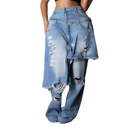 Women’s Vintage Y2K Stretch Denim Pants