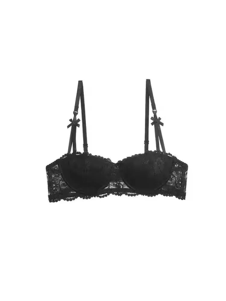 French Lace Minimalist Half-Cup Bra