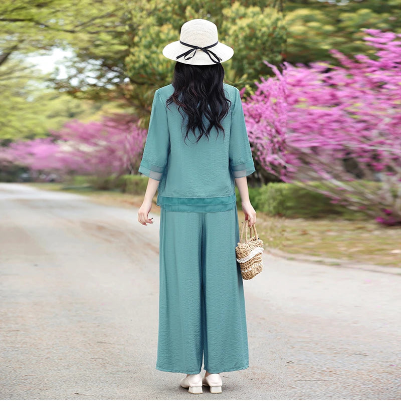 Women's Retro Cotton Hemp Jumpsuit