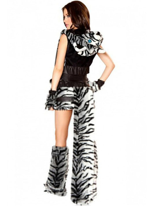 Women's White Tiger Costume Set