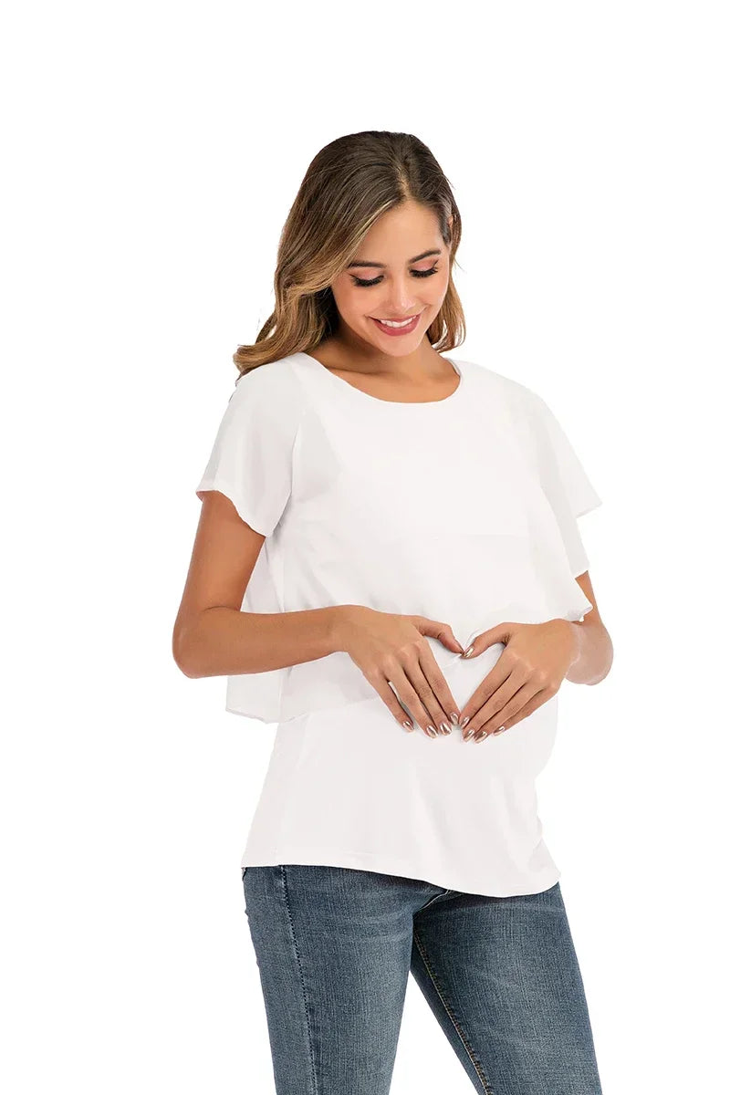 Sleeveless Wrap Nursing Top