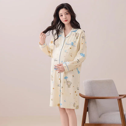Gown – Long Sleeve Nursing Pajamas