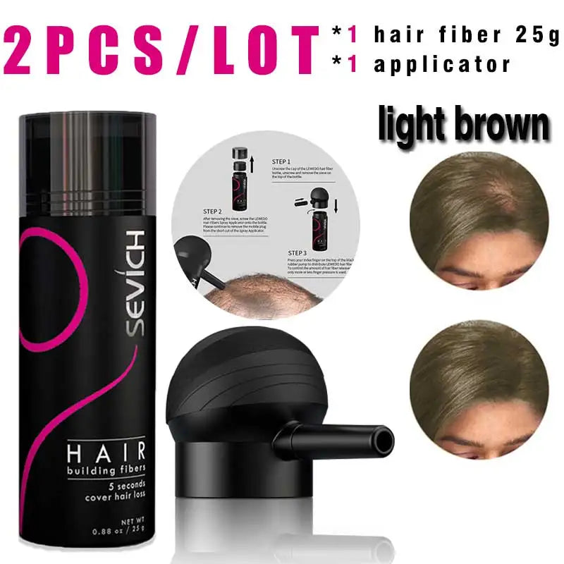 Hair Building Fiber & Applicator Set
