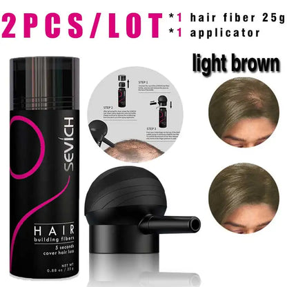Hair Building Fiber & Applicator Set