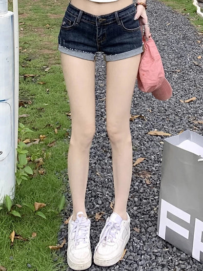 Women Korean Denim Shorts Pants