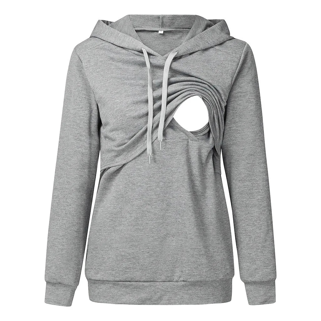 Maternity Nursing Hoodie with Pocket