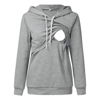 Maternity Nursing Hoodie with Pocket