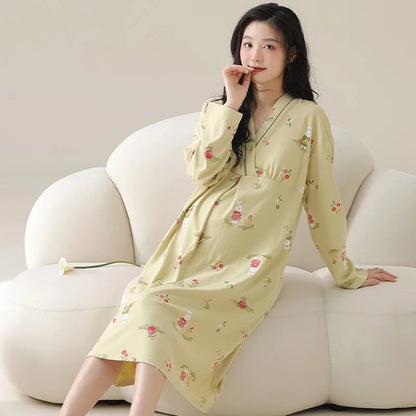Gown – Long Sleeve Nursing Pajamas