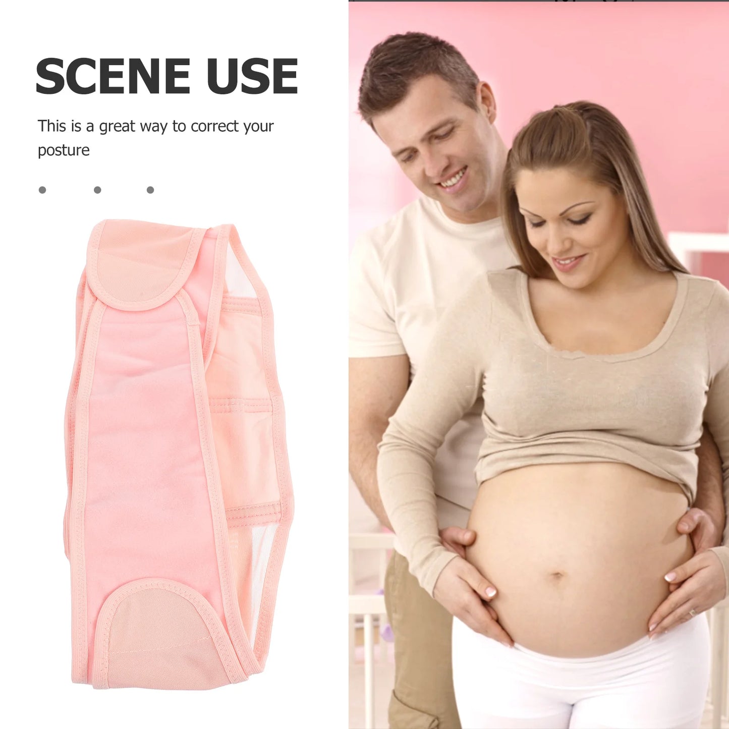Pink Maternity Pelvic Support Belt