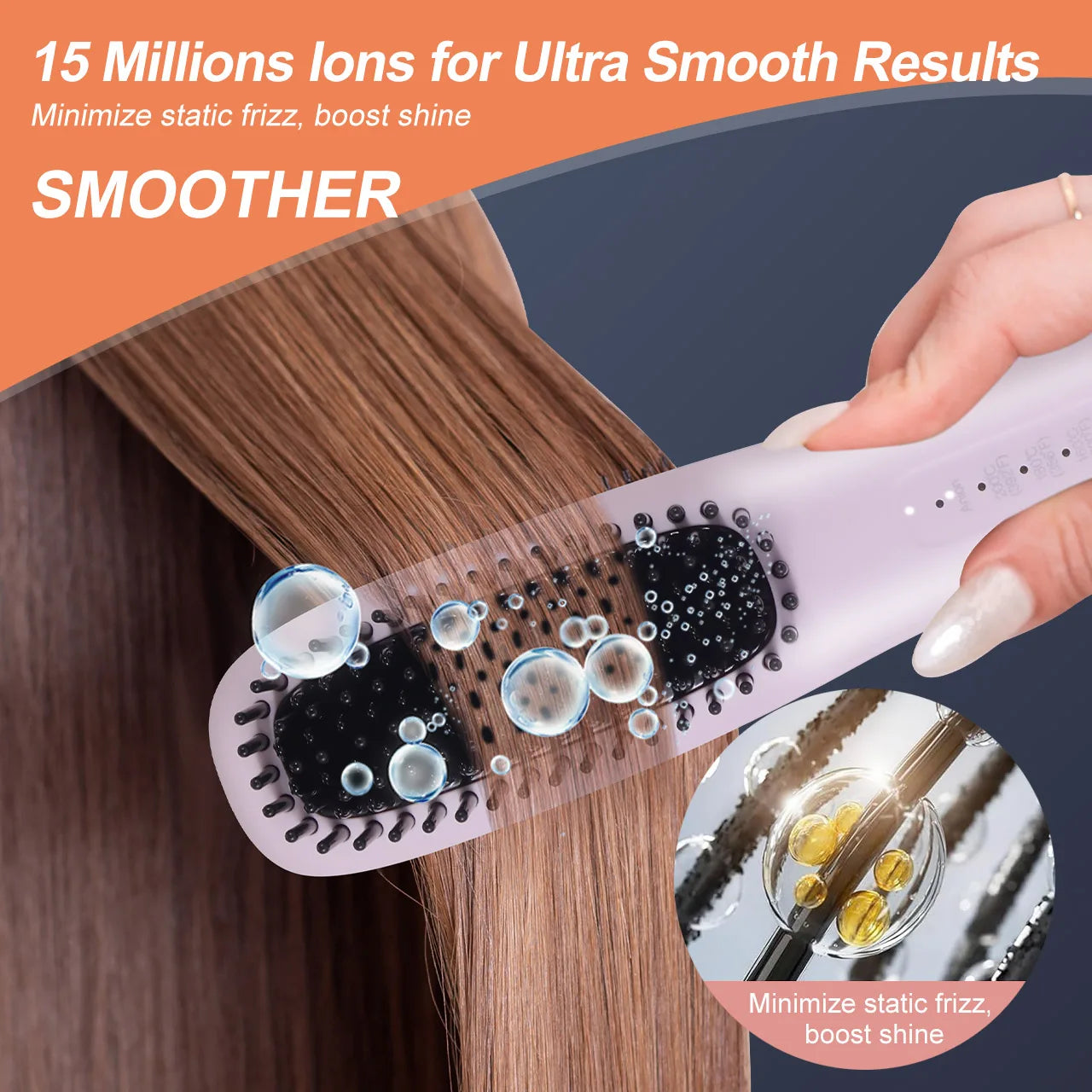 Hatteker Ion Adjustable Straightening Comb
