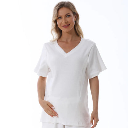 Plus Size Summer Maternity Breastfeeding Set