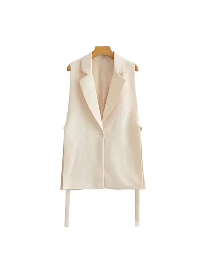 TRZA Women’s Vintage Button Vest