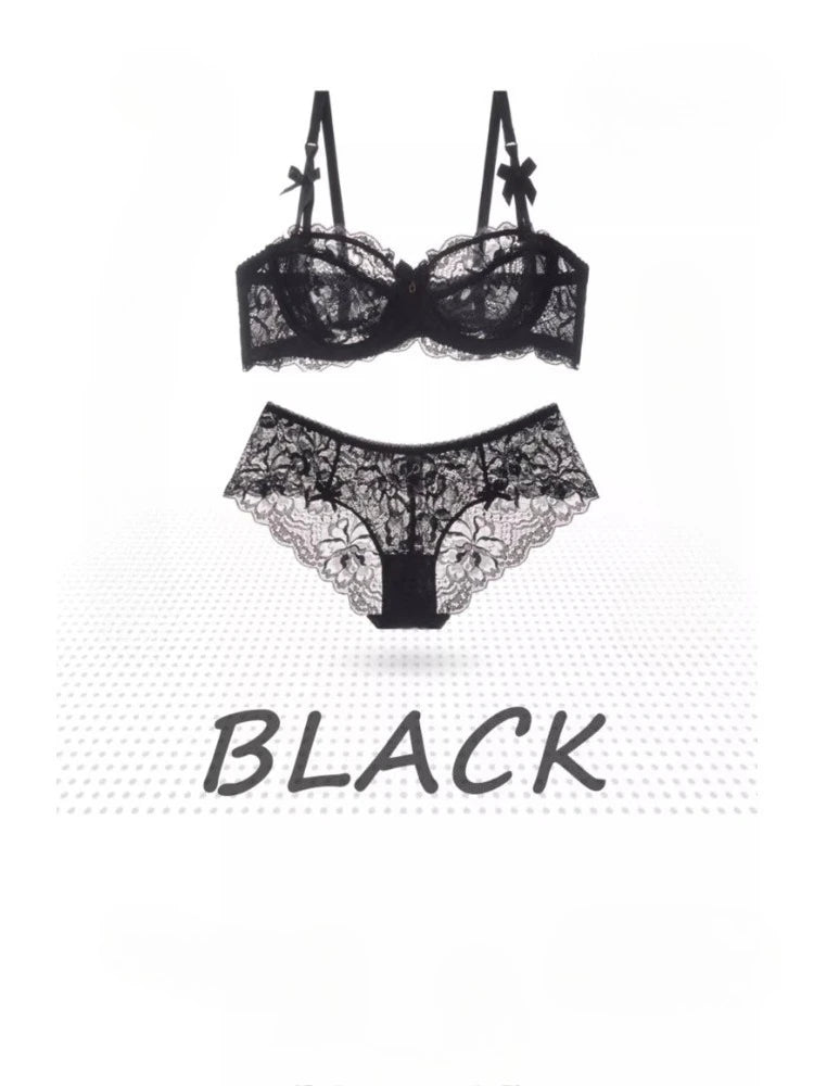 Sheer French Lace Lingerie Set