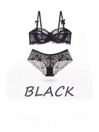 Sheer French Lace Lingerie Set