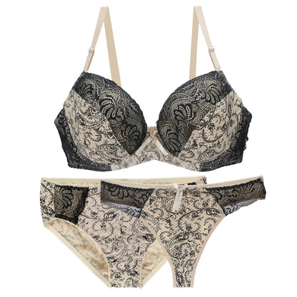 3-Piece Seamless Push-Up Bra Set