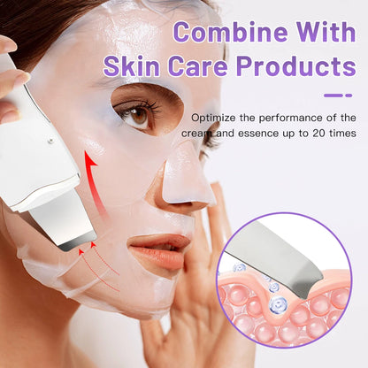 Ultrasonic Skin Scrubber Face Spatula