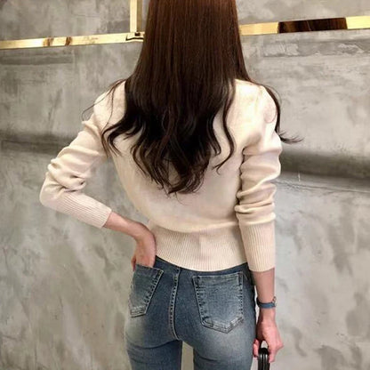 2025 Autumn Long Sleeve Fashion Women Cardigans