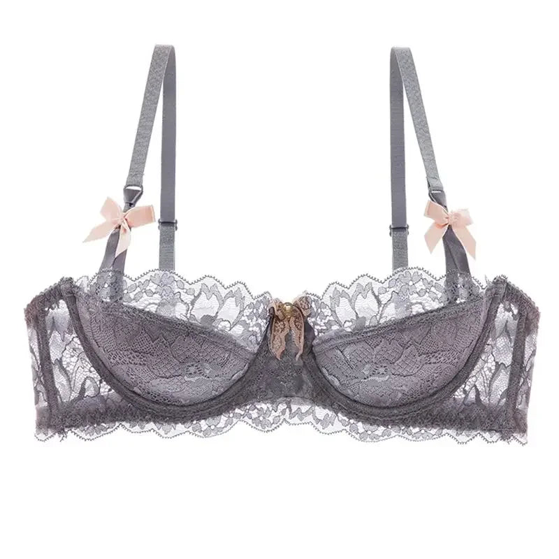 Rabbit Ear AB Cup French Lace Bra Set