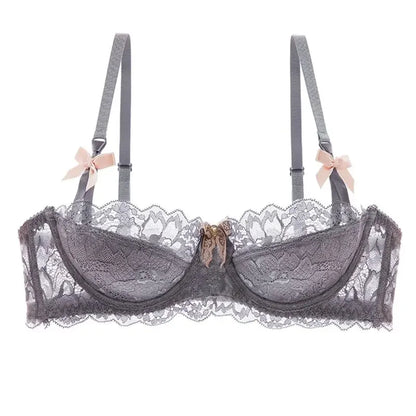 Rabbit Ear AB Cup French Lace Bra Set