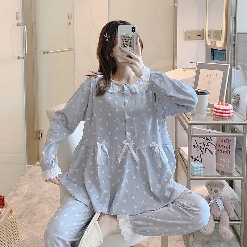 2-Piece Maternity Nursing Pajama Set