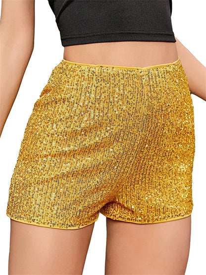 Women’s Sequin High Waist Shorts