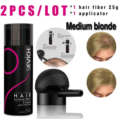 Hair Building Fiber & Applicator Set