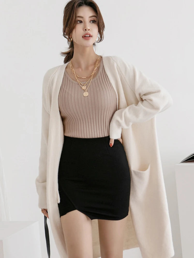 Women’s Warm V-Neck Sweater Cardigan