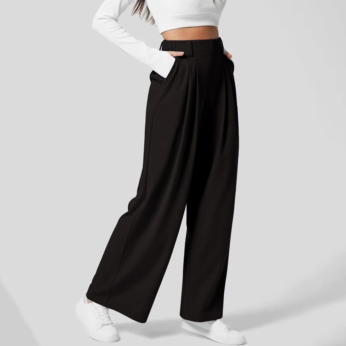 Casual High Waisted Dress Palazzo Pants