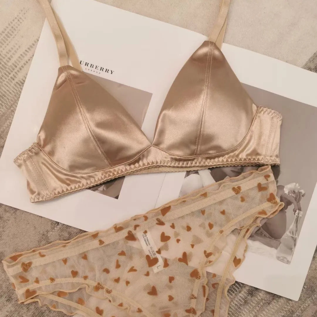 Seamless Lace Push-Up Lingerie Set