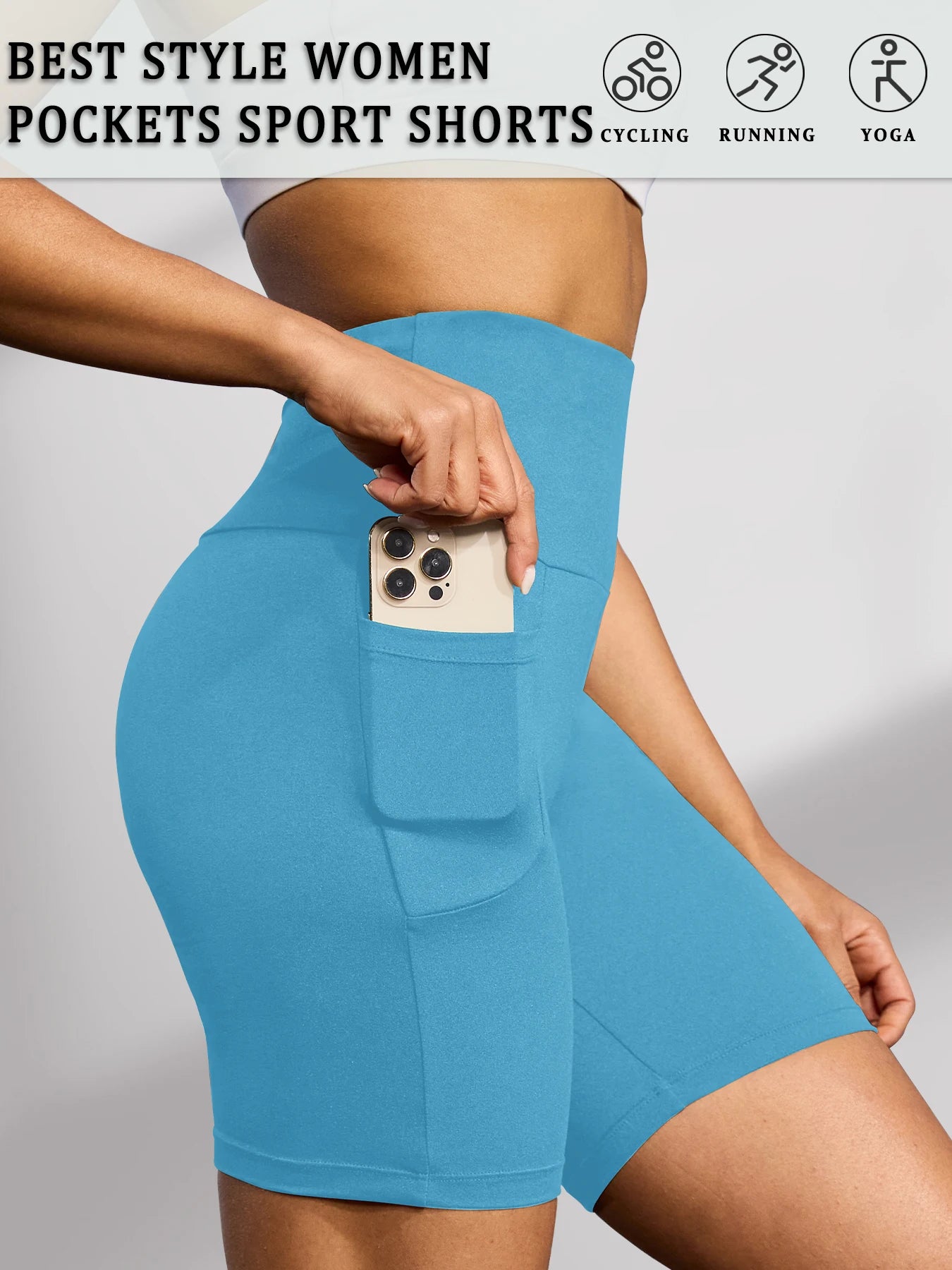 High Waisted Biker Shorts For Women