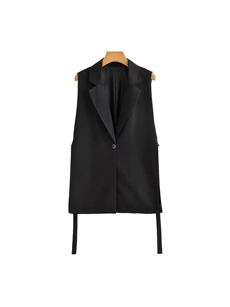 TRZA Women’s Vintage Button Vest
