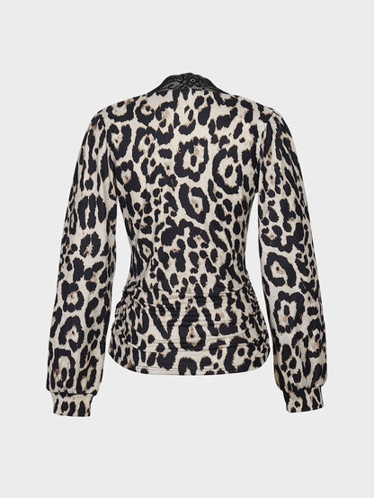 2025 Leopard Print Lace Tank Top