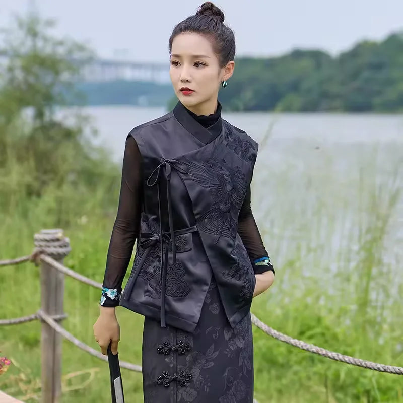 Chinese Style Outerwear Vest