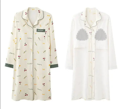 Gown – Long Sleeve Nursing Pajamas