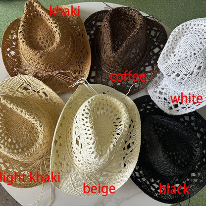 Straw Hat for Women Men Summer Handmade