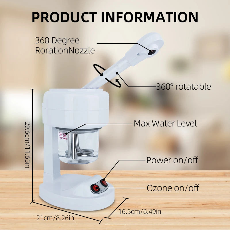 Portable Facial Steamer with Warm Mist