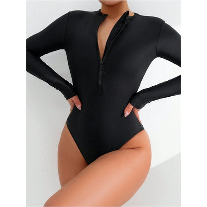 Women’s Solid Color One-Piece Swimsuit