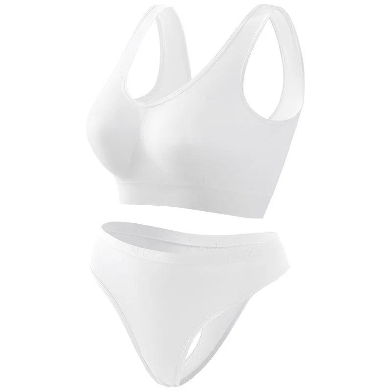 Seamless Wireless Bra & Thong Set