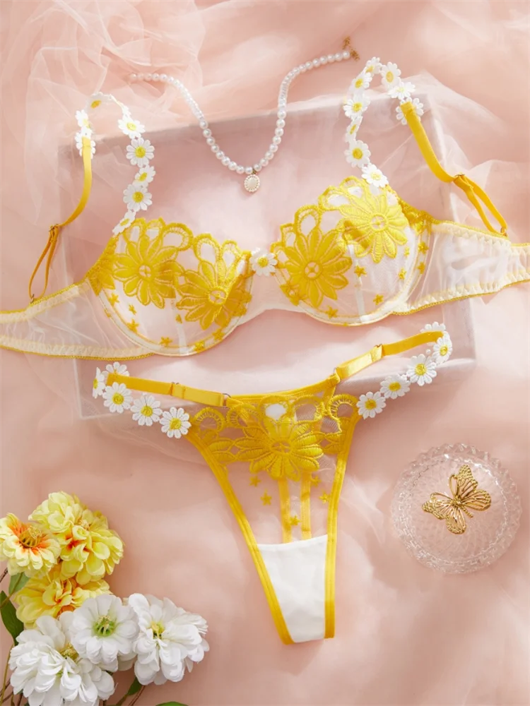 Fairy Floral Lace Erotic Lingerie Set