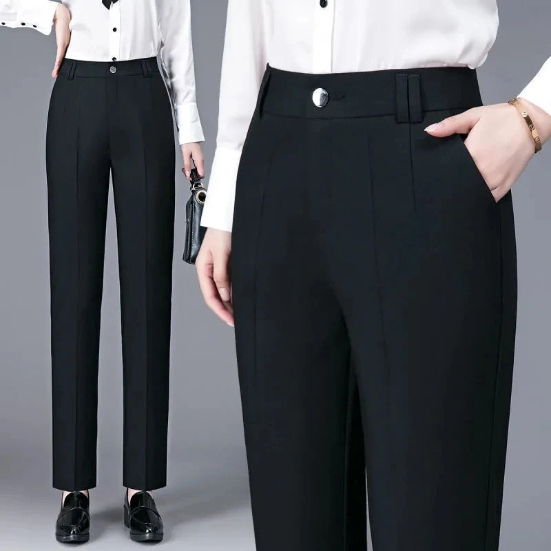 Women Formal High Waist Suit Pants