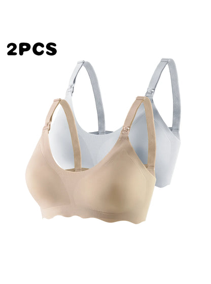 2PCS Ultra-Thin Breathable Nursing Bras