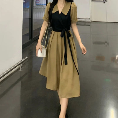 Slim Fit Ruched Satin Midi Dress