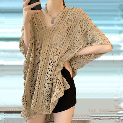 Women's Swimwear Crochet Lace Beach Cover Up