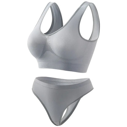 Seamless Wireless Bra & Thong Set