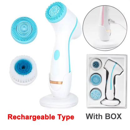 3-in-1 Electric Sonic Facial Cleansing Brush