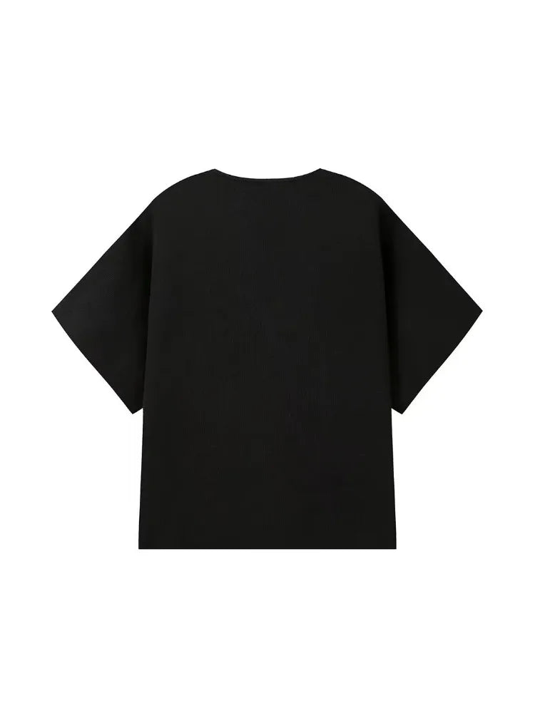 Women Short Sleeve V-neck Vests Top